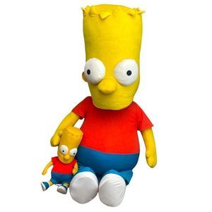 Bundle of Life Size & Mini Arcade Bart Simpson Collectors Plush (43-46” )